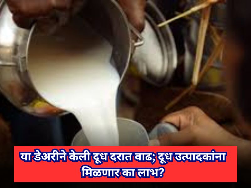 Increase in milk prices