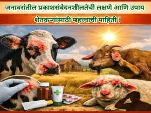 Important information for farmers